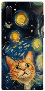 Чехол на Samsung Galaxy Note 10 paint cat фото 1 из 1
