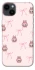 Чехол на Apple iPhone 14 Plus (6.7") Pink bows and Labubus фото 1 из 1