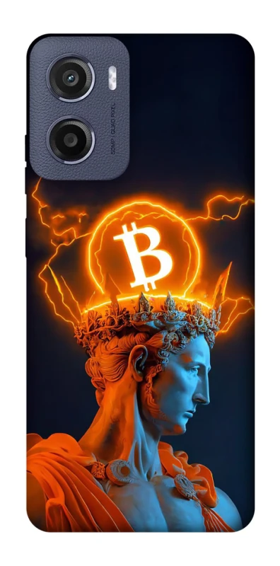 Чехол на Motorola Moto E15 Bitcoin God фото 1 из 1