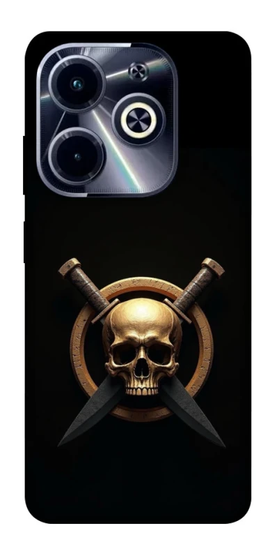 Чохол на Infinix Hot 40i Golden Skull фото 1 з 1