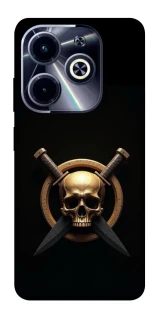 Чохол на Infinix Hot 40i Golden Skull фото 1 з 1