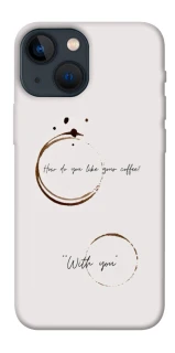 Чехол на Apple iPhone 13 mini (5.4") Coffee with you фото 1 из 1