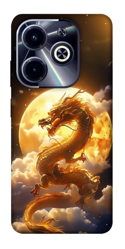 Чохол на Infinix Hot 40i Golden Dragon фото 1 з 1