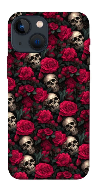 Чохол на Apple iPhone 13 mini (5.4") Черепа та рози фото 1 з 1