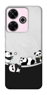Чохол на Xiaomi Poco M6 4G Four pandas фото 1 з 1
