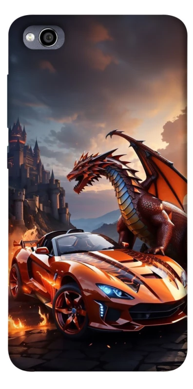 Чехол на Xiaomi Redmi 4a Сar and dragon фото 1 из 1