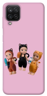Чохол на Samsung Galaxy A12 Cat Cafe Trio фото 1 з 1