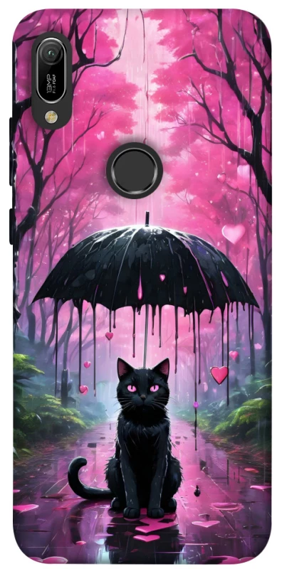 Чохол на Huawei Y6 (2019) Black cat фото 1 з 1