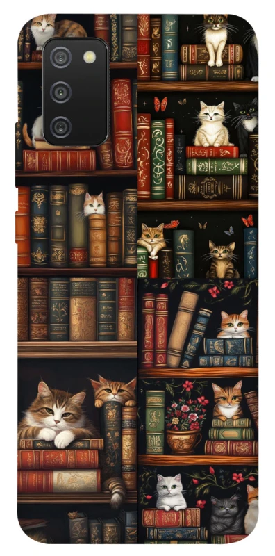 Чохол на Samsung Galaxy A02s Cats & Books фото 1 з 1