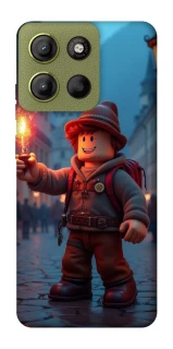 Чохол на Motorola Moto G15 4G Roblox Fire Logo Blue Flames фото 1 з 1