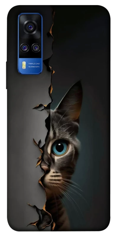 Чохол на Vivo Y51a Кіт-підглядач v2 фото 1 з 1