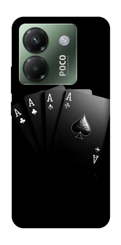 Чохол на Xiaomi Poco M7 pro 5G Black Cards фото 1 з 1