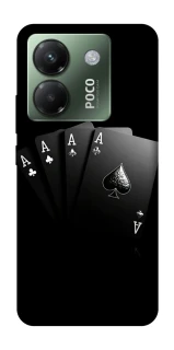 Чехол на Xiaomi Poco M7 pro 5G Black Cards фото 1 из 1