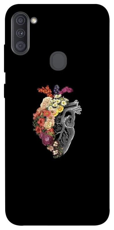 Чохол на Samsung Galaxy A11 Heart with flowers фото 1 з 1