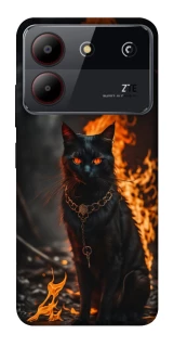 Чехол на ZTE Blade A54 4G Огненный кот фото 1 из 1
