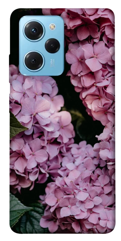 Чохол на Xiaomi Poco X5 Pro 5G Рожеві гартензії фото 1 з 1