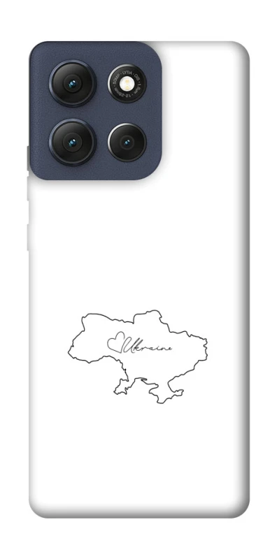 Чохол на Motorola Moto G86 Ukraine map фото 1 з 1