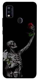 Чехол на ZTE Blade A51 Skeleton vs Rose фото 1 из 1