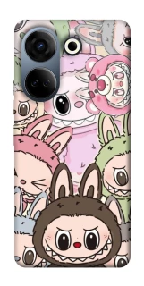 Чехол на TECNO Camon 20 Pro (CK7n) All Labubu 3 фото 1 из 1