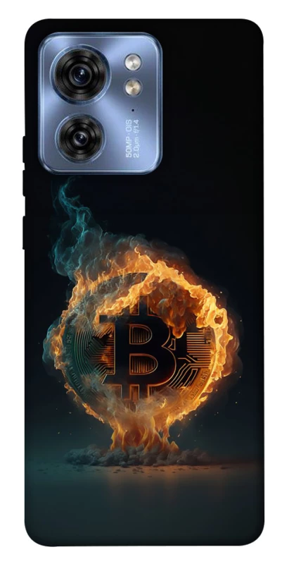 Чехол на Motorola Edge 40 Fire Bitcoin фото 1 из 1