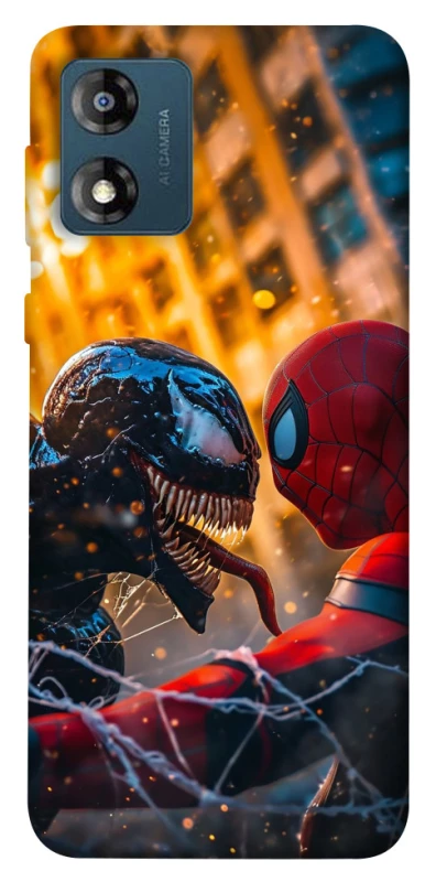 Чехол на Motorola Moto E13 Venom vs Spiderman фото 1 из 1