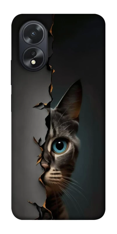 Чохол на Oppo A38 Кіт-підглядач v2 фото 1 з 1