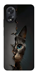Чохол на Oppo A38 Кіт-підглядач v2 фото 1 з 1