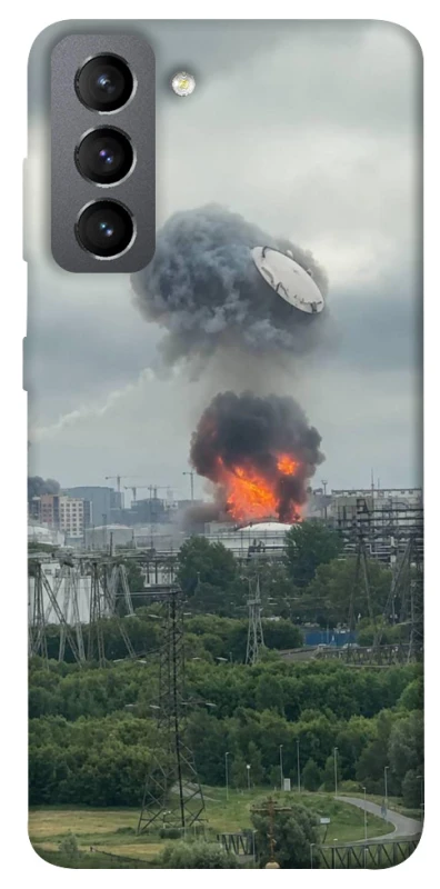 Чохол на Samsung Galaxy S21 FE Moscow never sleeps ver.4 фото 1 з 1