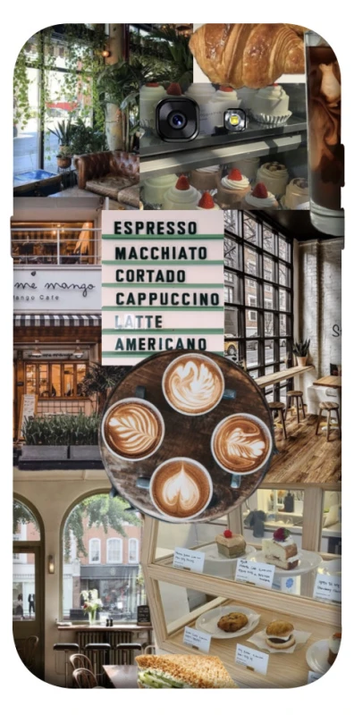 Чохол на Samsung A720 Galaxy A7 (2017) Coffee collage ver.5 фото 1 з 1