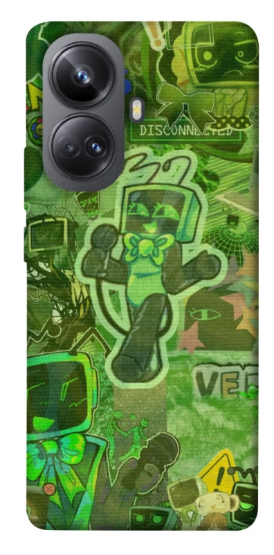 Чохол на Realme 10 Pro+ Dandysworld tv green theme фото 1 з 1