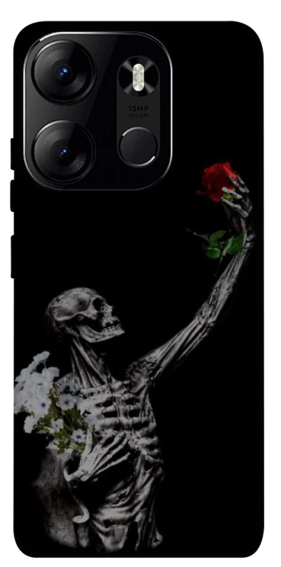 Чехол на Tecno Spark Go 2023 Skeleton vs Rose фото 1 из 1