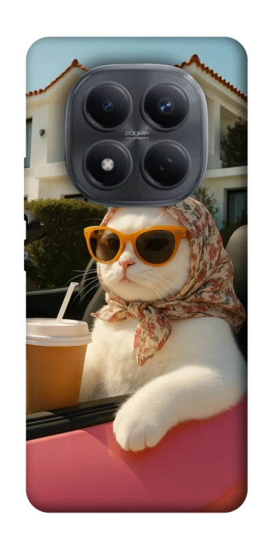 Чехол на Xiaomi Redmi Note 15 Pro 4G Stylish Cat Cruise фото 1 из 1