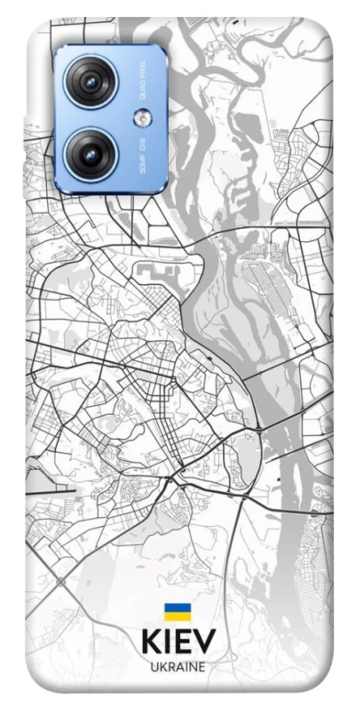 Чохол на Motorola Moto G84 Kiev white map фото 1 з 1