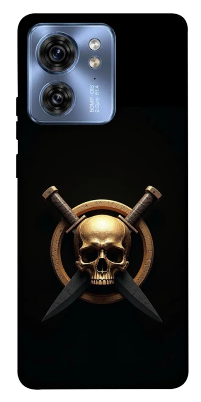 Чохол на Motorola Edge 40 Golden Skull фото 1 з 1