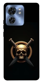 Чехол на Motorola Edge 40 Golden Skull фото 1 из 1