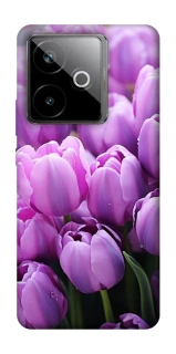 Чехол на Realme GT 7T Фиолетовые тюльпаны фото 1 из 1