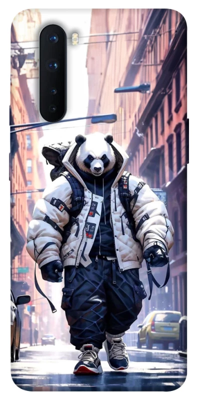 Чехол на OnePlus Nord Панда курьер фото 1 из 1