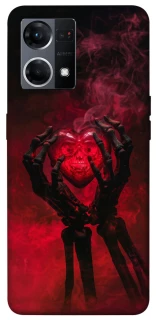 Чохол на Oppo Reno 7 4G Heart in the hands of a skeleton фото 1 з 1