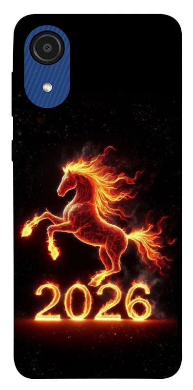Чохол на Samsung Galaxy A03 Core Red Fire Horse ver.1 фото 1 з 1