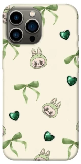 Чехол на Apple iPhone 13 Pro Max (6.7") Labubu Green Heart фото 1 из 1