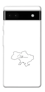 Чохол на Google Pixel 6a Ukraine map фото 1 з 1