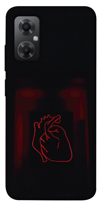 Чехол на Xiaomi Redmi Note 11R Красное сердце фото 1 из 1