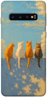 Чехол на Samsung Galaxy S10 cats on wall фото 1 Чехол на Samsung Galaxy S10 cats on wall фото 1 из 1