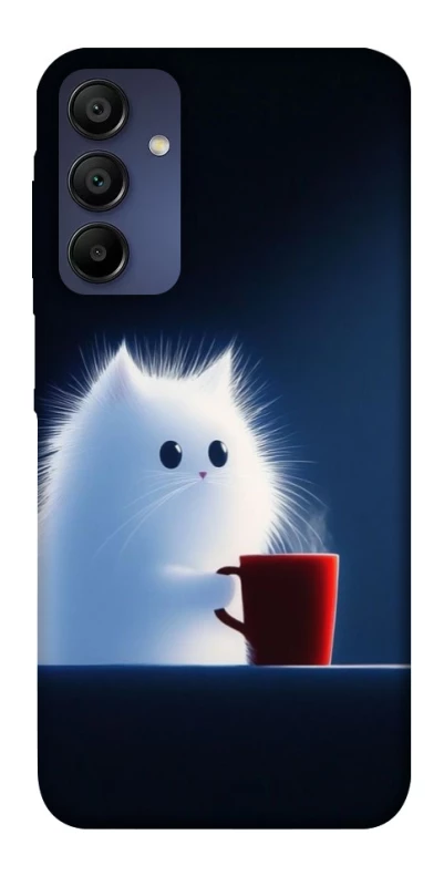 Чохол на Samsung Galaxy A15 4G/5G Чохол кіт з кавою фото 1 з 1