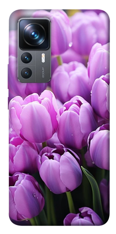 Чохол на Xiaomi 12T / 12T Pro Фіолетові тюльпани фото 1 з 1