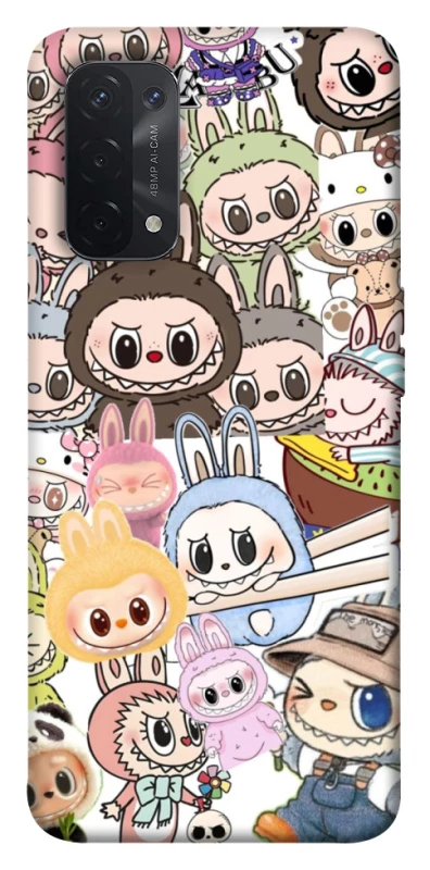 Чохол на Oppo A54 5G / A74 5G All Labubus фото 1 з 1