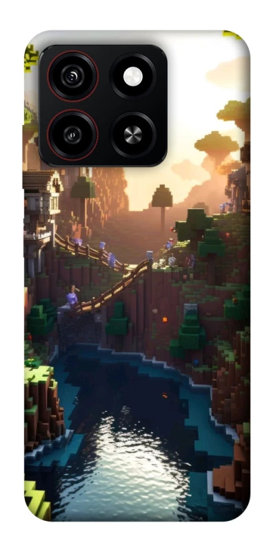 Чохол на ZTE Blade A35 4G Minecraft sunset фото 1 з 1