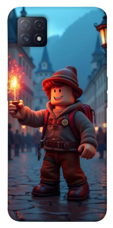 Чохол на Oppo A72 5G / A73 5G Roblox Fire Logo Blue Flames фото 1 з 1