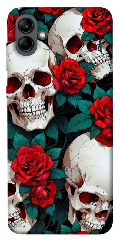 Чохол на Samsung Galaxy A04 skull and rose фото 1 з 1