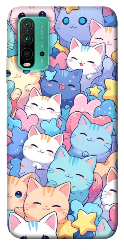 Чехол на Xiaomi Redmi Note 9 4G / Redmi 9 Power Funny Kittens ver.3 фото 1 из 1
